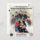 Carte Postale Journée vintage des anciens combattants, 2001 - (Devant / Derrière)