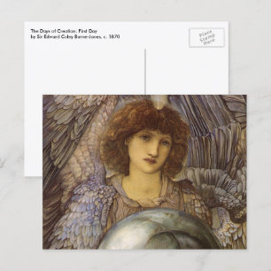 Carte Postale Jours de création, premier jour par Burne Jones