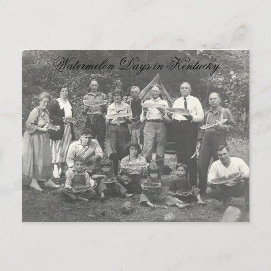 Carte Postale Jours de pastèque au Kentucky (Devant)