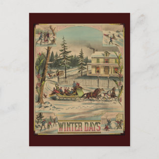 Carte Postale Jours d'hiver