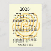 Carte Postale Jours ensoleillés 2025 6 Mois Mini Calendrier par  (Devant)