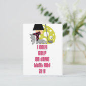 Carte Postale Jours GolfChick (Debout devant)