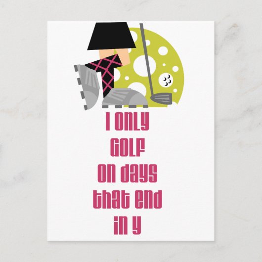 Carte Postale Jours GolfChick (Devant)