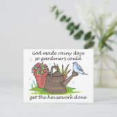 Carte Postale Jours pluvieux (Debout devant)