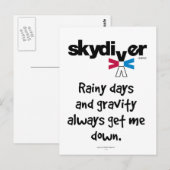 Carte Postale Jours pluvieux et gravité (Devant / Derrière)