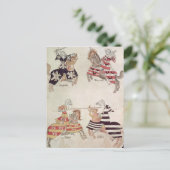 Carte Postale Jousting Knights, du livre de sir Thomas Holmes (Debout devant)