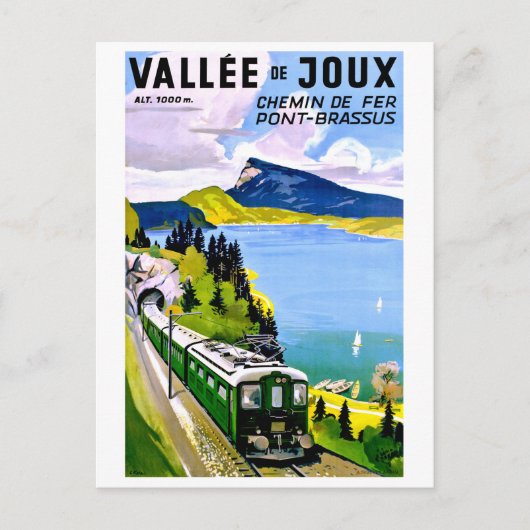 Carte Postale Joux valey, le pont vient du tunnel (Devant)