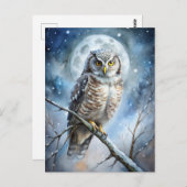 Carte Postale Jovely Owl (Devant / Derrière)