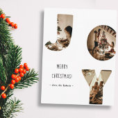 Carte Postale joy 3 custom photo frame merry Christmas