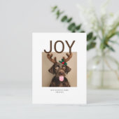 Carte Postale Joy Christmas Photo (carte postale de retour) (Debout devant)