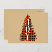 Carte Postale Joy Christmas Tree (Devant / Derrière)