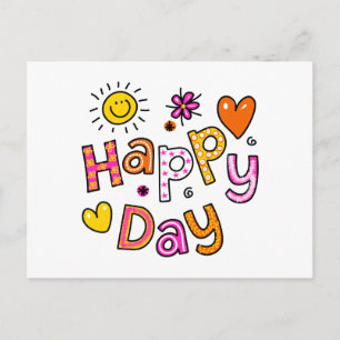 Carte Postale Joy Day Chrétien Voeux Chrétiens Expression Texte