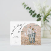 Carte Postale Joy, Joyeux Noël Famille de photos Layover (Debout devant)