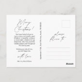 Carte Postale Joy, Joyeux Noël Famille de photos Layover (Dos)