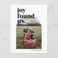Joy Nous A Trouvé Fête Photo Arché