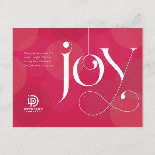 Carte postale Joy Ornament Business Holiday
