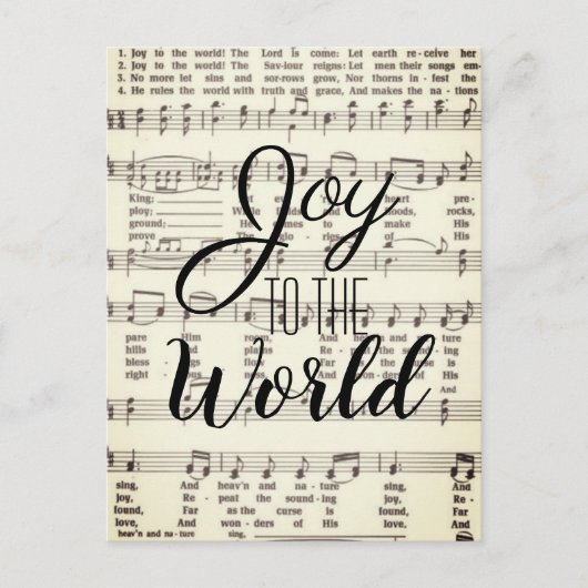 Carte Postale Joy to the world (Devant)