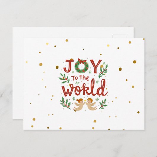 Carte Postale Joy To The World Christmas (Devant / Derrière)