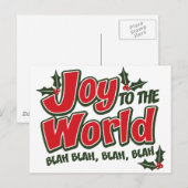 Carte postale Joy World Blah Blah (Devant / Derrière)