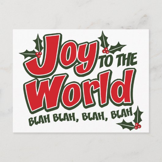 Carte postale Joy World Blah Blah (Devant)