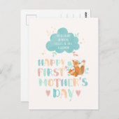 Carte Postale Joyeuse 1ère fête des mères de la belle-mère (Devant / Derrière)