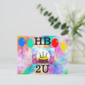 Carte postale Joyeuse Anniversaire (Debout devant)