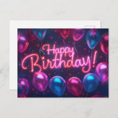 Carte postale Joyeuse Anniversaire (Devant / Derrière)