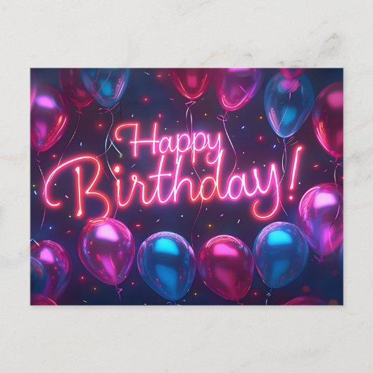 Carte postale Joyeuse Anniversaire (Devant)