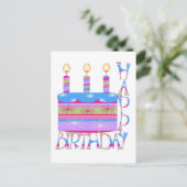 Carte postale Joyeuse Anniversaire (Debout devant)