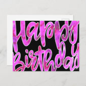 Carte postale Joyeuse Anniversaire (Devant / Derrière)