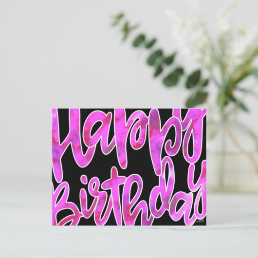 Carte postale Joyeuse Anniversaire (Debout devant)