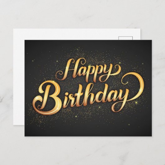 Carte postale Joyeuse Anniversaire (Devant / Derrière)