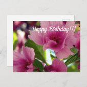 Carte postale Joyeuse Anniversaire (Devant / Derrière)