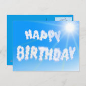 Carte postale Joyeuse Anniversaire (Devant / Derrière)