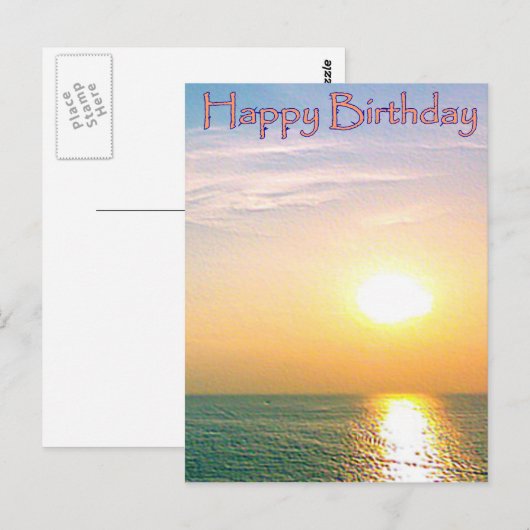 Carte postale Joyeuse Anniversaire (Devant / Derrière)