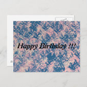 Carte postale Joyeuse Anniversaire (Devant / Derrière)