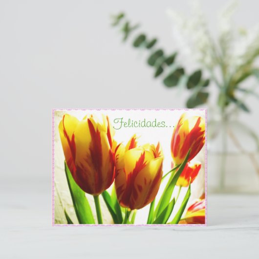 Carte postale Joyeuse Anniversaire (Debout devant)