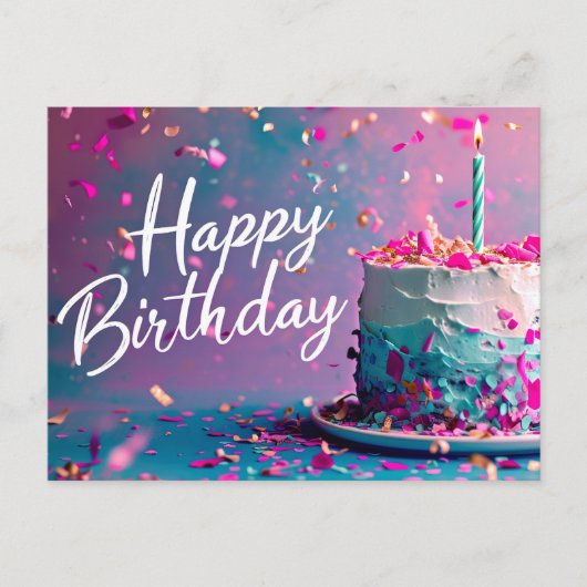 Carte postale Joyeuse Anniversaire (Devant)