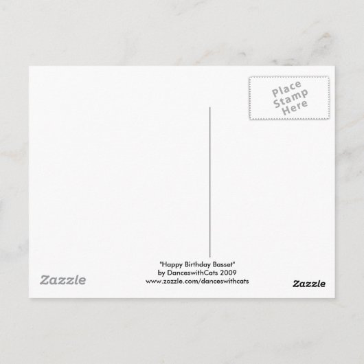 Carte postale Joyeuse Anniversaire (Dos)