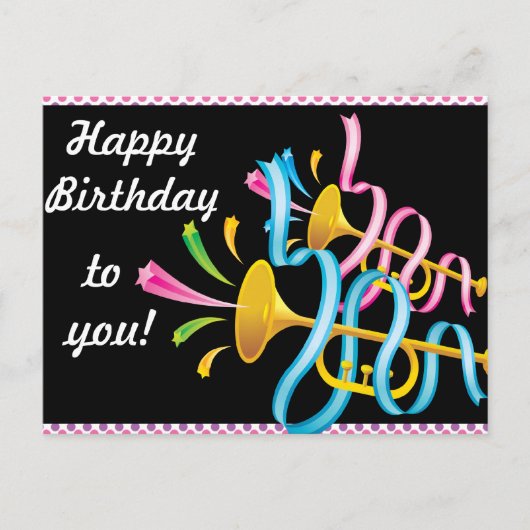 Carte postale Joyeuse Anniversaire (Devant)