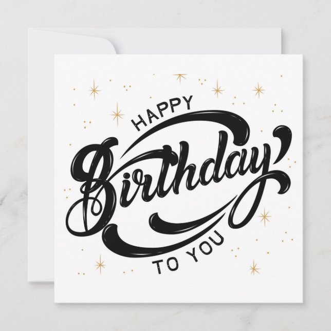 Carte postale Joyeuse Anniversaire (Devant)