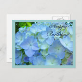 Carte postale Joyeuse Anniversaire Fleurs Florales (Devant / Derrière)