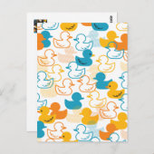 Carte Postale Joyeuse baignade une patte de canards Motif II (Devant / Derrière)