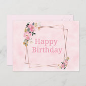 Carte Postale Joyeuse Birthday Card (Devant / Derrière)