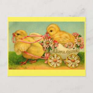 Carte postale Joyeuse Chicks de Pâques