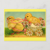 Carte postale Joyeuse Chicks de Pâques (Devant)
