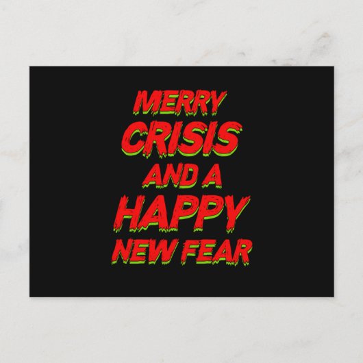 Carte Postale Joyeuse Crise Et Une Hanny Nouvelle Crainte Cadeau (Devant)