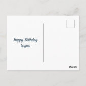 Carte postale Joyeuse d'anniversaire avec ballons  (Dos)