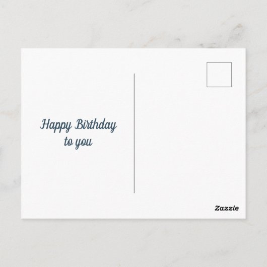 Carte postale Joyeuse d'anniversaire avec ballons (Dos)