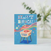 Carte postale Joyeuse d'anniversaire du lecteur de (Debout devant)